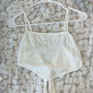 Pacsun Linen Tie Back Tank